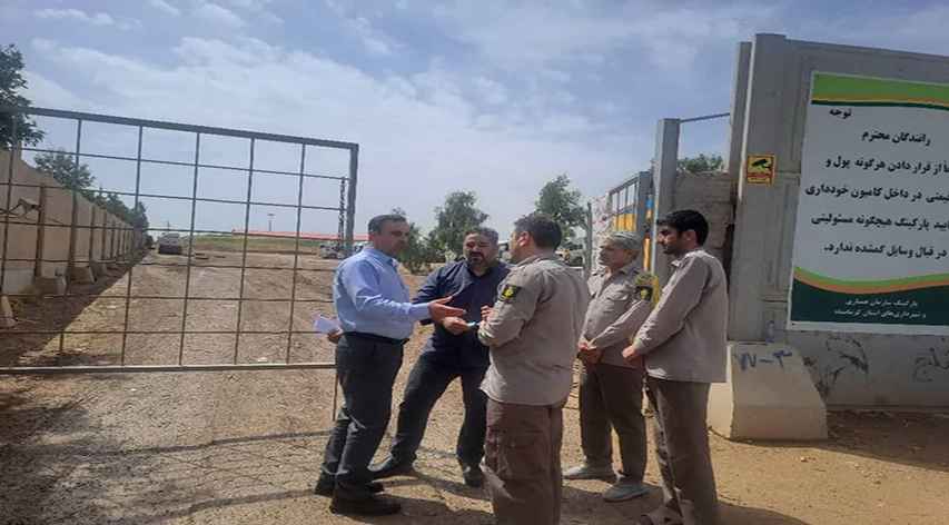 بازدید مدیرعامل سازمان همیاری شهرداری‌های استان کرمانشاه از پارکینگ‌های مرز پرویزخان