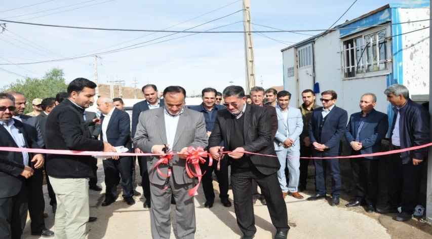 افتتاح پارکینگ کامیونهای حامل  سوخت سازمان همیاری شهرداری های استان کرمانشاه در بازارچه مرزی پرویزخان 