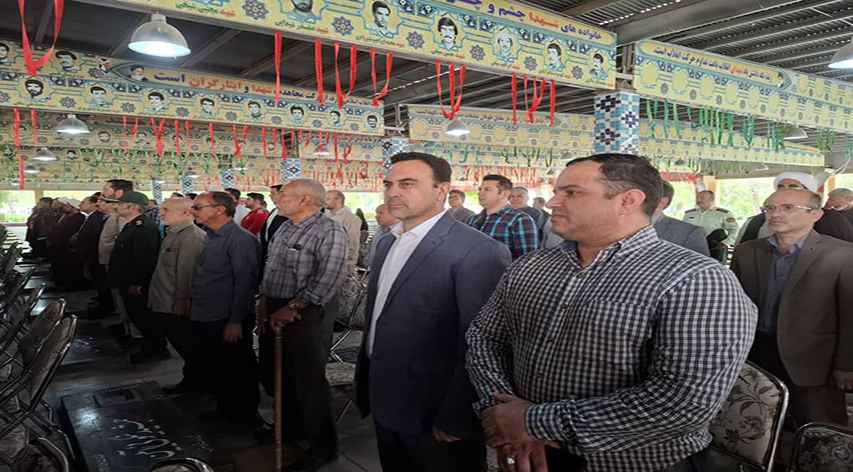 حضور مهندس فریبرز نجفی مهر در مراسم سالروز آزادسازی خرمشهر و بزرگداشت شهدای دفاع مقدس